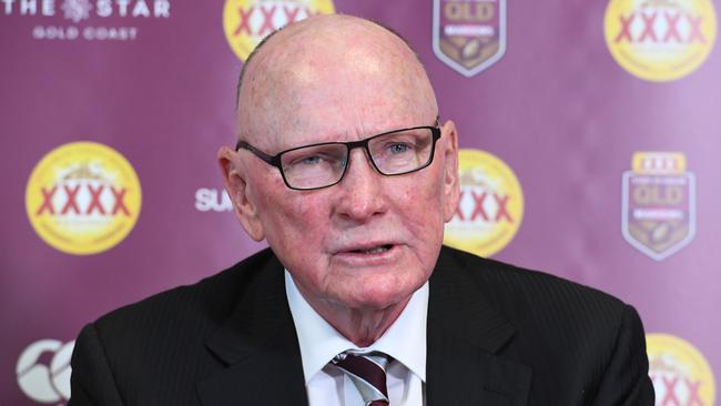 Queensland Rugby League chairman Bruce Hatcher insists he has no issue with ARLC boss Peter V’landys. Picture: AAP