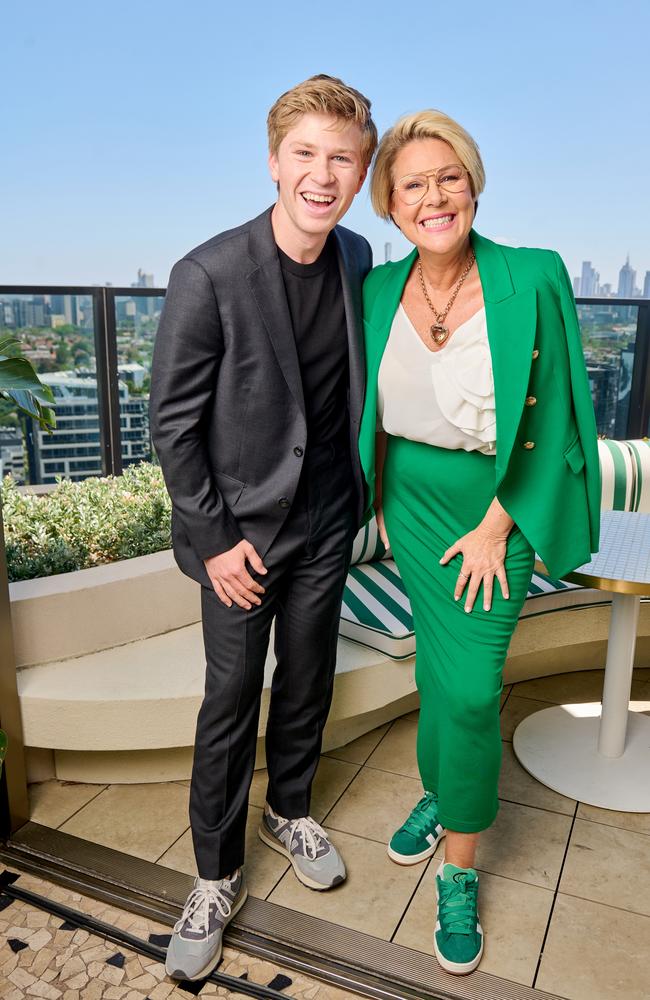 Robert Irwin and Julia Morris are working together on the new series of I’m A Celebrity. Picture from Channel 10.