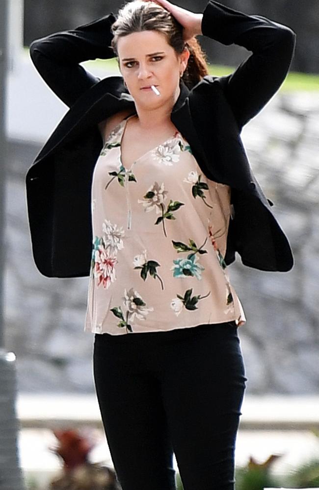 BRISBANE, AUSTRALIA – NewsWire Photos – APRIL 8, 2021. Chantel Barron arrives at the Supreme Court in Brisbane. Picture: NCA NewsWire / Dan Peled