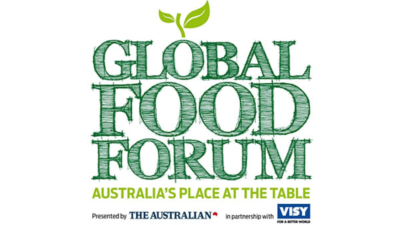 Global Food Forum
Australia's place at the table
Logo Picture: Supplied