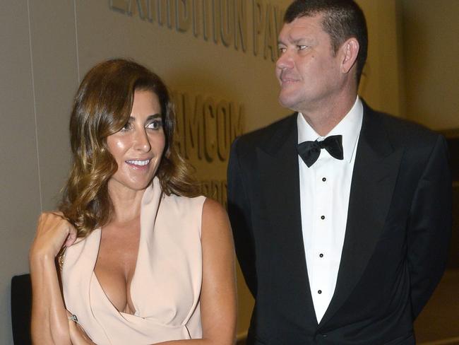 Jodhi Meares and James Packer when they were married. Picture: Alf Sorbello