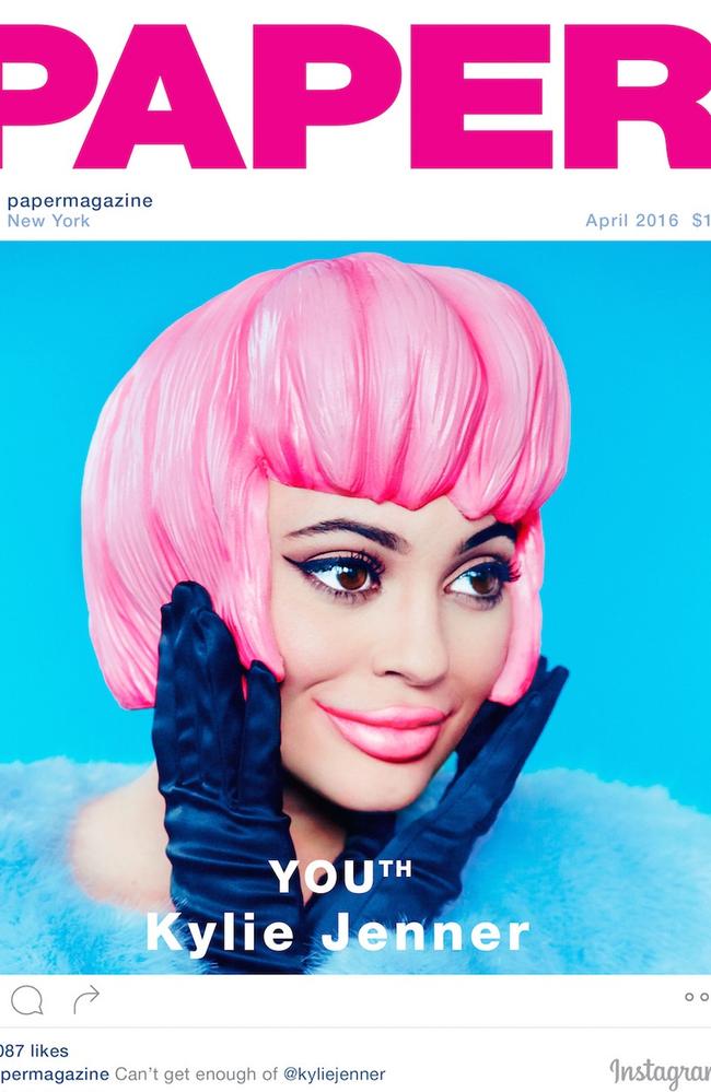 The cover of the magazine’s ‘Youth’ issue is cleverly styled to look like an Instagram post.