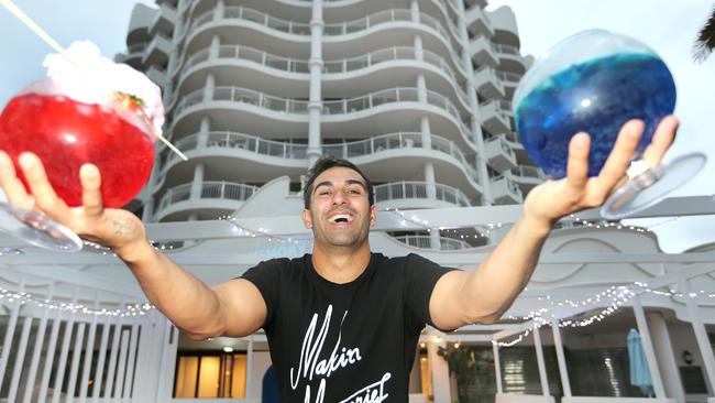 Shammi Prasad at new Broadbeach bar Memory Lane. Pic Mike Batterham