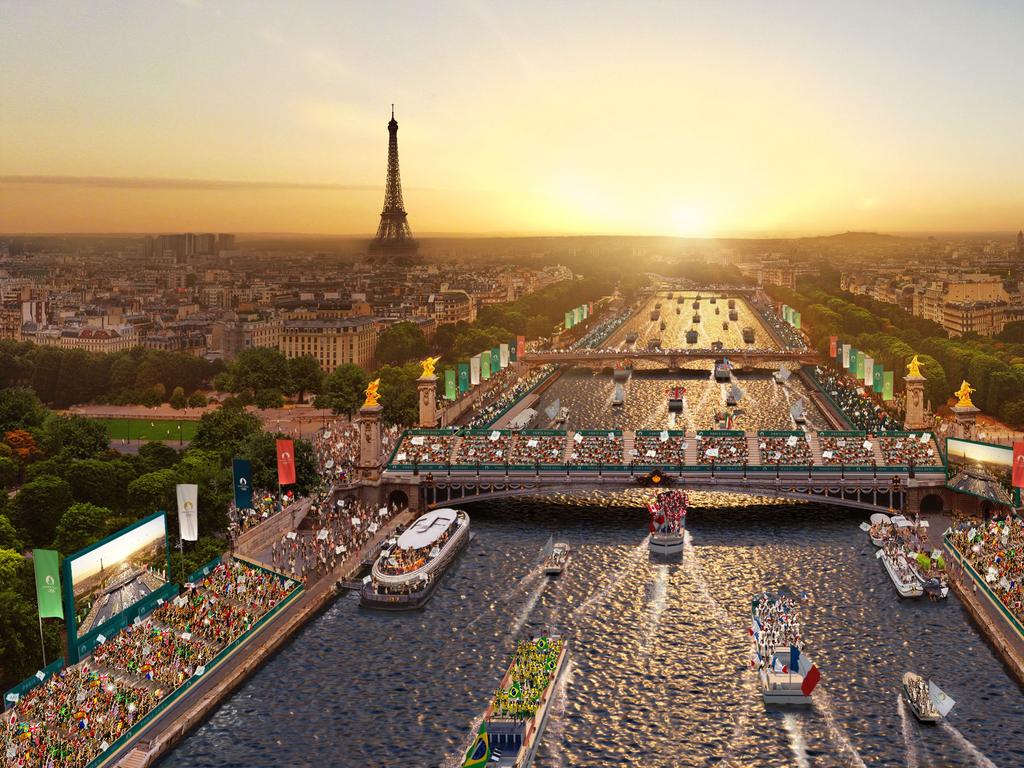 The Paris Olympics opening ceremony on July 26, 2024 will take part on the River Seine. (Photo by Florian Hulleu / Paris 2024 / AFP)