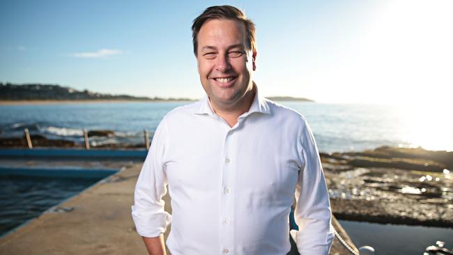 NSW Liberal Party president Jason Falinski has split from Nationals leader David Littleproud on a 2035 emissions target. Picture: AAP