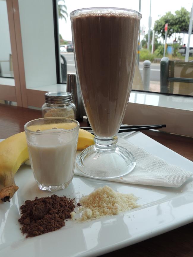 Cacao protein shake ($7.90)