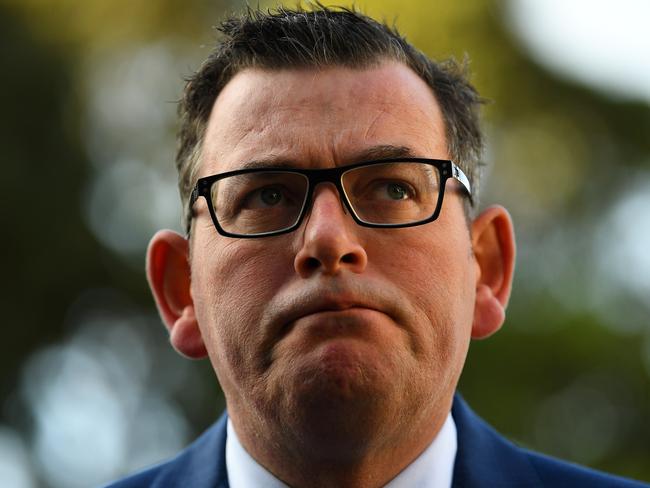 Victorian Premier Daniel Andrews speaks to media ahead of a sitting of the Parliament of Victoria at Parliament House in Melbourne, Tuesday, June 16, 2020. (AAP Image/James Ross) NO ARCHIVING