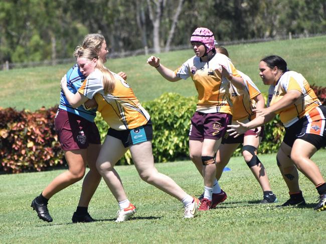 CQ Capras under-19 women’s trials at Rugby Park, Rockhampton, on November 26, 2022.