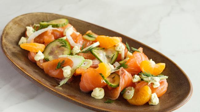 The citrus-cured ocean trout dish. Picture: Supplied