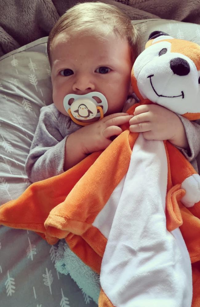 Cooper Norton Desmond Dennien was born at Mackay Base Hospital on January 10, 2022, weighing 3390g, to parents Chris and Victoria Dennien. He is a little brother to Scarlett Dennien. Picture: Victoria Dennien DMBJ22