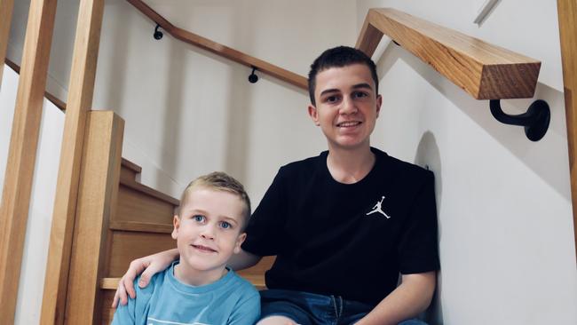 Coen (left) and Taj Beswick (right) both live with type-1 diabetes. Picture: Adam Daunt