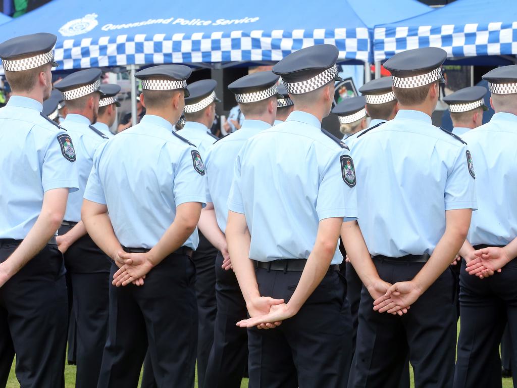 Graduates at the Queensland police academy in Brisbane