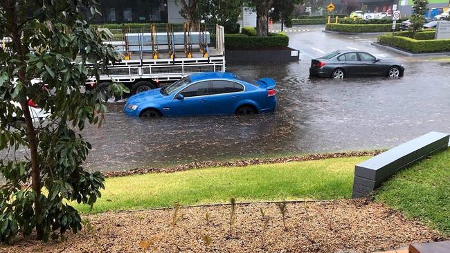 Flooding in Alexandria this morning.