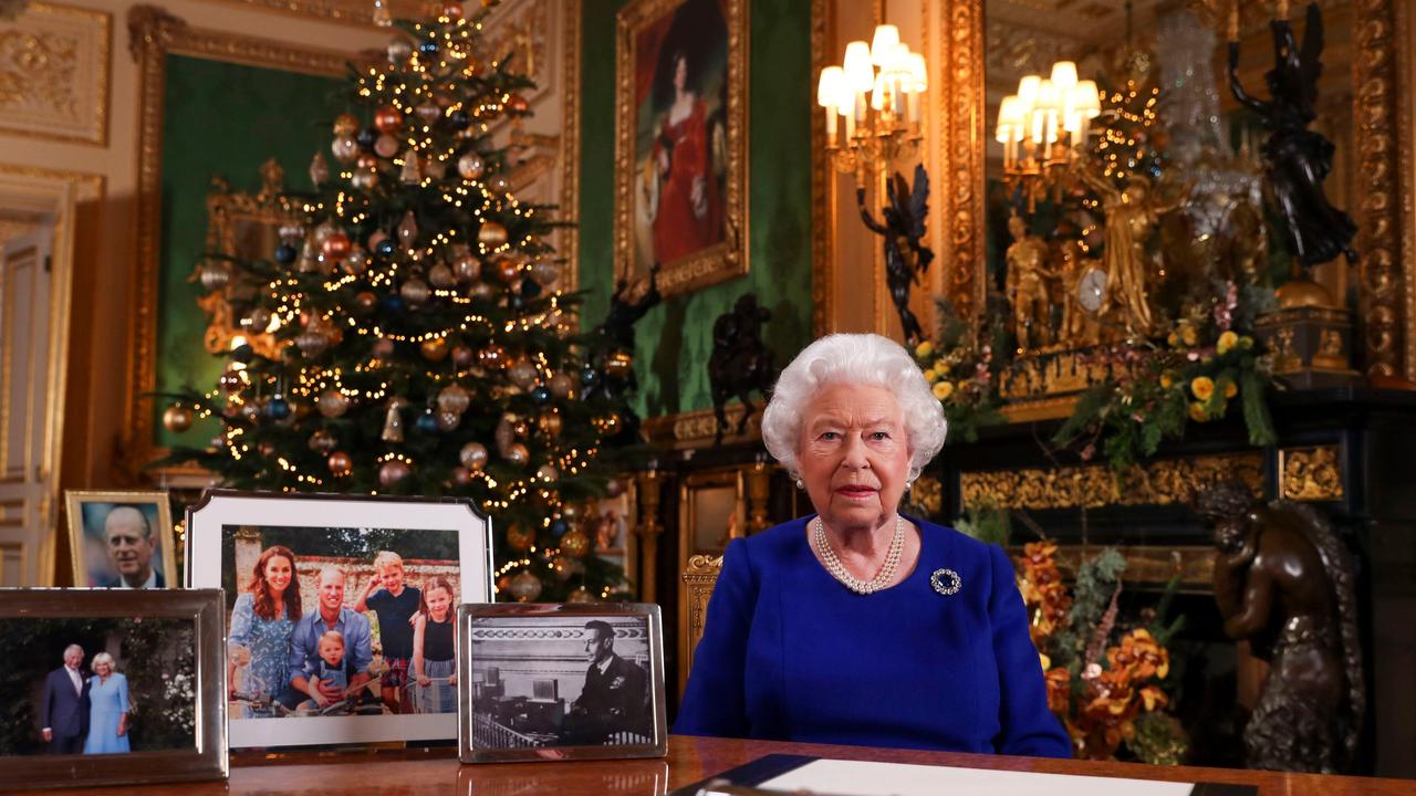 Neither Meghan or Harry appeared in the strategically arranged photos on Christmas Day 2019. Picture: Steve Parsons / POOL / AFP.