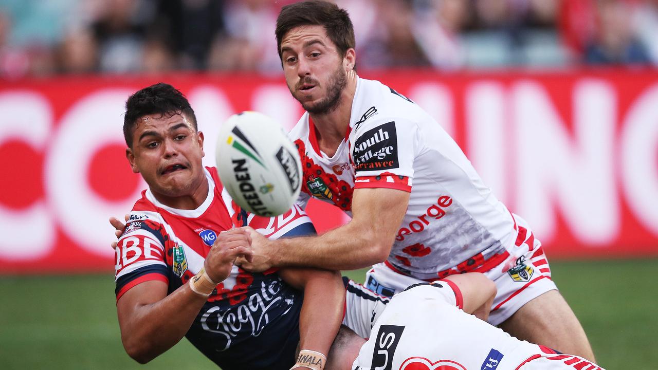 The Roosters' Latrell Mitchell and the Dragons’ Ben Hunt will be crucial to their side’s chances come ANZAC Day. 