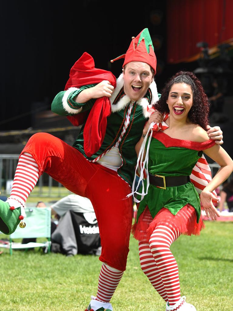 Elves Helen Ruggiero and James Skilton. Photo - Naomi Jellicoe