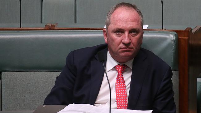 Barnaby Joyce in parliament. Picture: Kym Smith