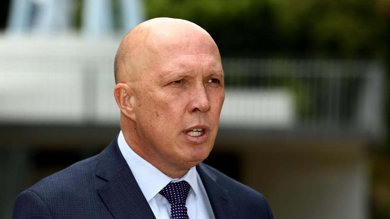 Peter Dutton said the government needed to take stock on the energy debate. Picture NewsWire / David Clark