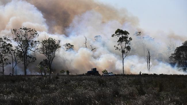 Emergency warnings have been issued in NSW and Victoria on Friday night. Picture: Australian Regional Media