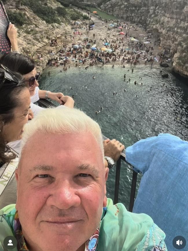 Darryn Lyons in Italy in September 2024. Picture: Instagram