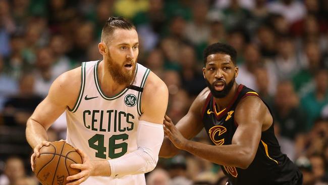 Aron Baynes will continue his NBA career with the Boston Celtics. Picture: Getty