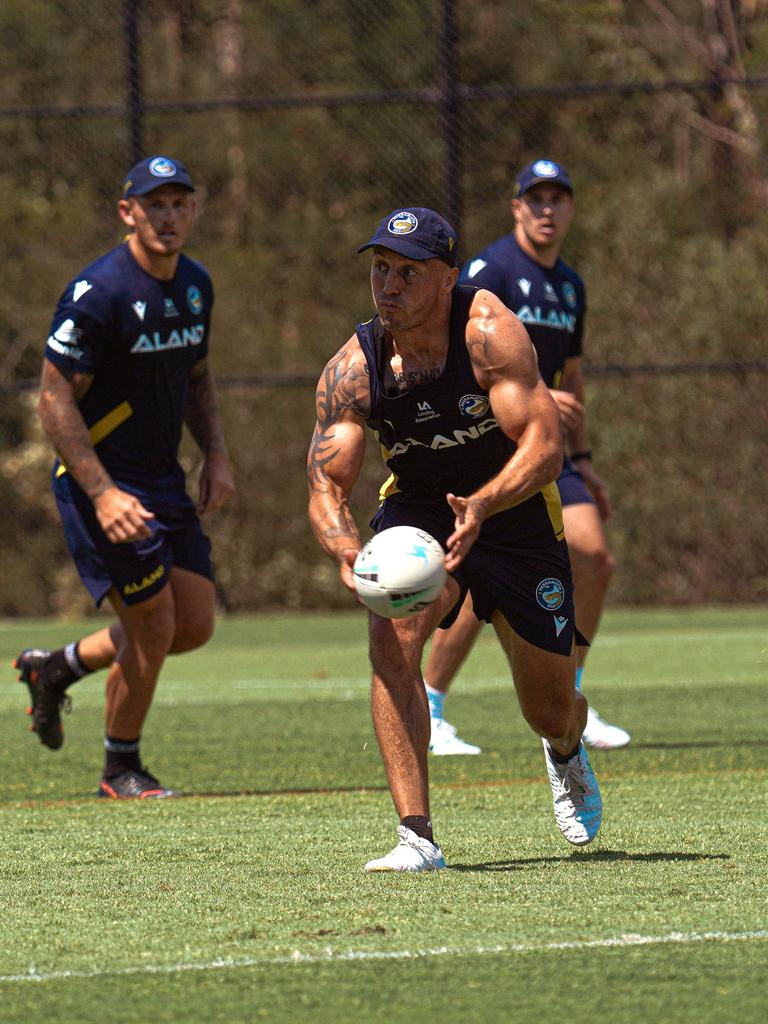 Josh Hodgson in action for the Eels. Photo: Twitter, @TheParraEels.