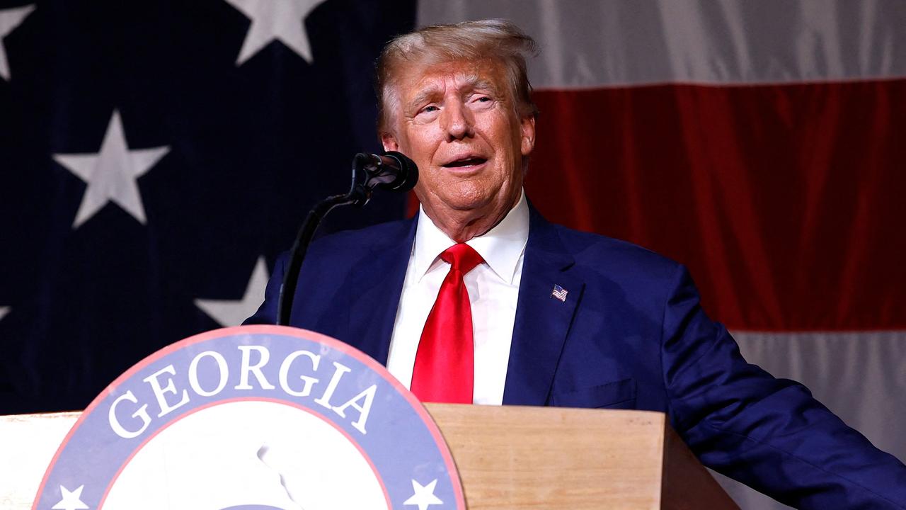 Donald Trump delivers a defiant speech after he was indicted by a federal grand jury on 37 felony counts. Picture: Anna Moneymaker / Getty Images via AFP