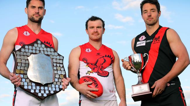 Flagstaff Hill champion Michael Shearer (middle). Picture: Dean Martin