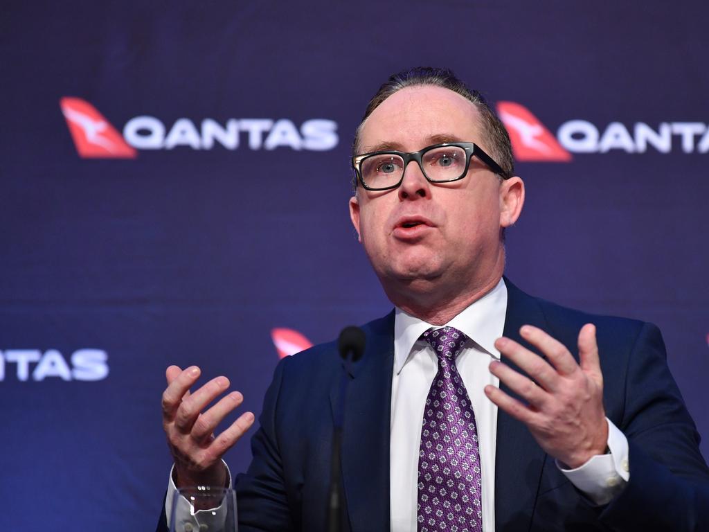 Qantas CEO Alan Joyce hit out at the border closures. Picture: Dean Lewins