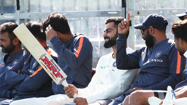 The India skipper was in a pretty relaxed mood at the SCG.