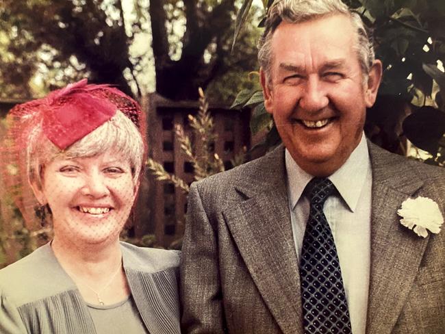 John Martin, a WWII veteran, who died in 2016 aged 95, and his wife Carlene, who died last year aged 86. Picture: Supplied