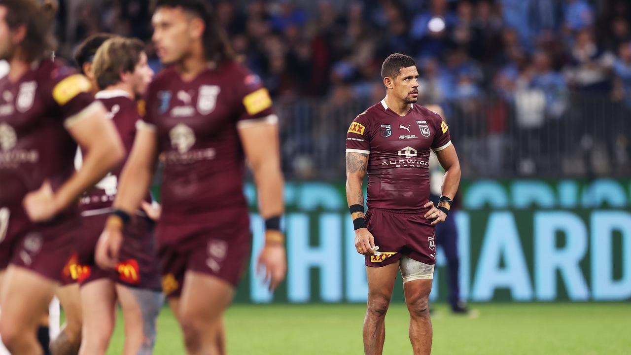 Gagai missed eight tackles during the Maroons 44-12 loss to the Blues in Game II. (Photo by Mark Kolbe/Getty Images)