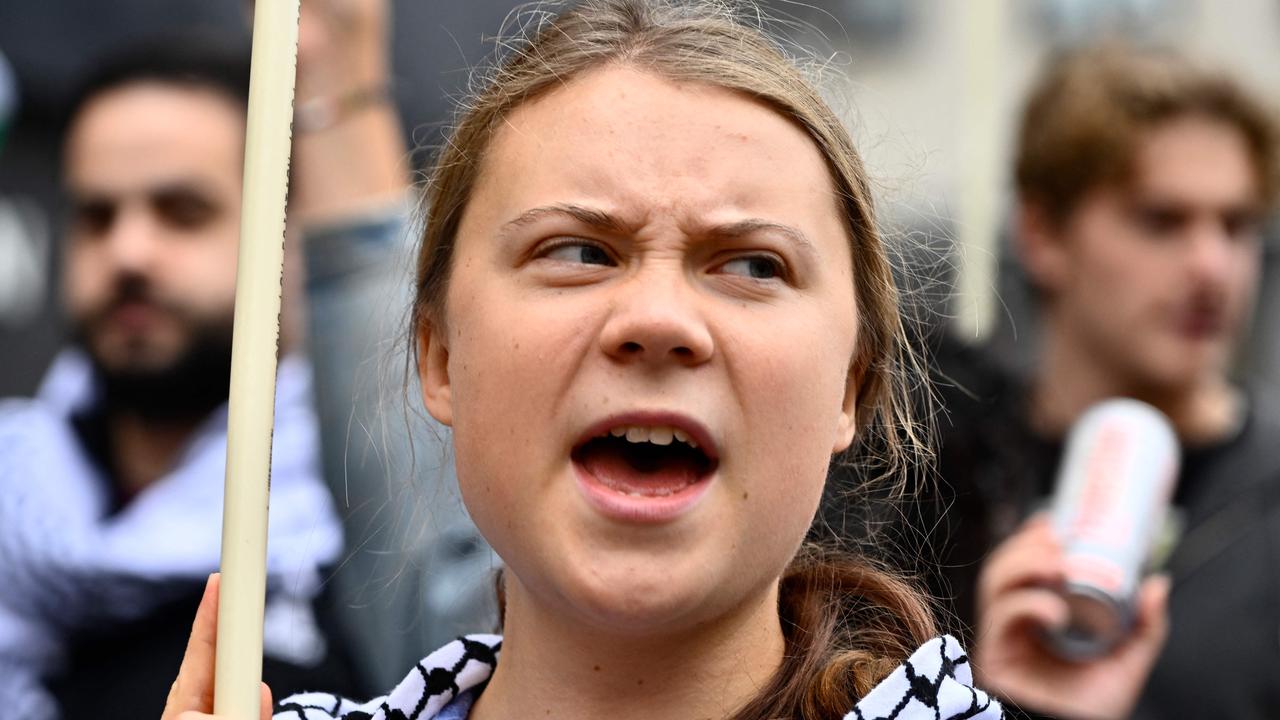 Swedish climate activist Greta Thunberg and multi billionaire government insider Elon Musk. Same, same. Picture: Anders WIKLUND / TT NEWS AGENCY / AFP