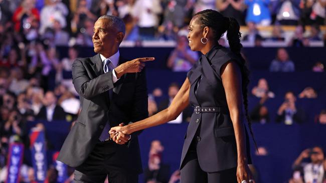 Michelle Obama’s words and her delivery raised the bar for every other speaker at the convention. Picture: AFP