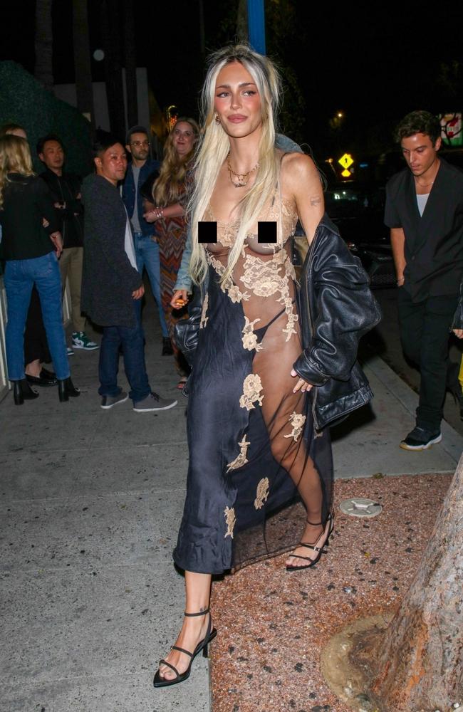 Model Delilah Hamlin left little to the imagination while celebrating her 25th birthday. Picture: Backgrid