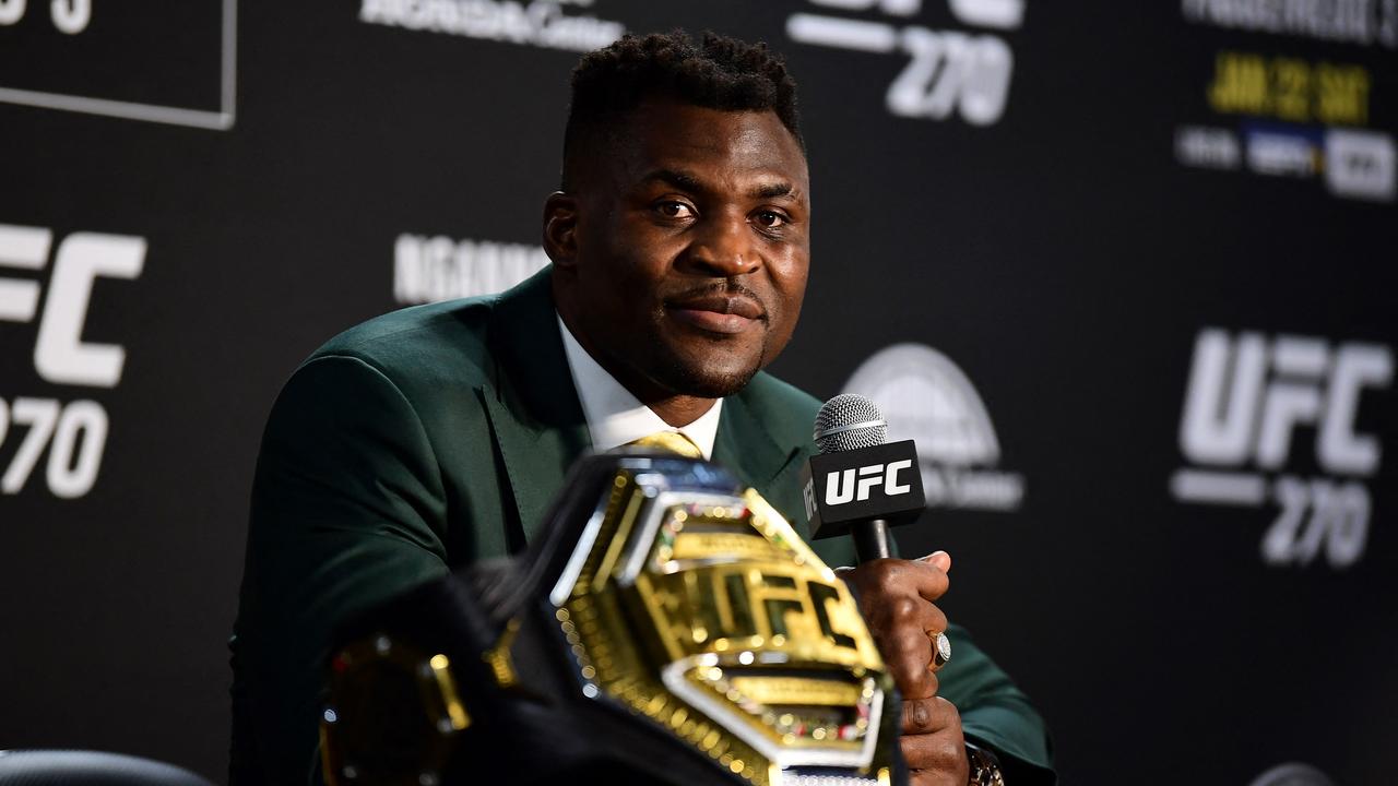 Francis Ngannou has shared heartbreaking news. (Photo by Frederic J. BROWN / AFP)