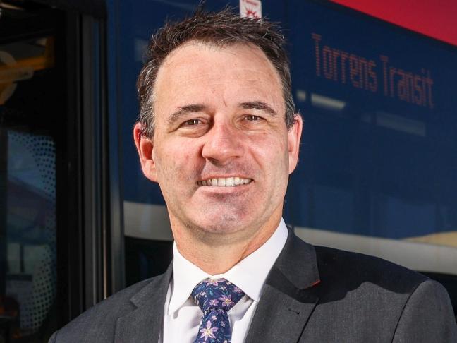 SeaLink chief executive Clint Feuerherdt at the Torrens Transit bus depotat Mile End. Picture supplied by SeaLink