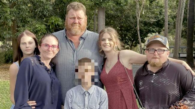 Pheobe Bisho with her family. Photo Supplied QLD Police