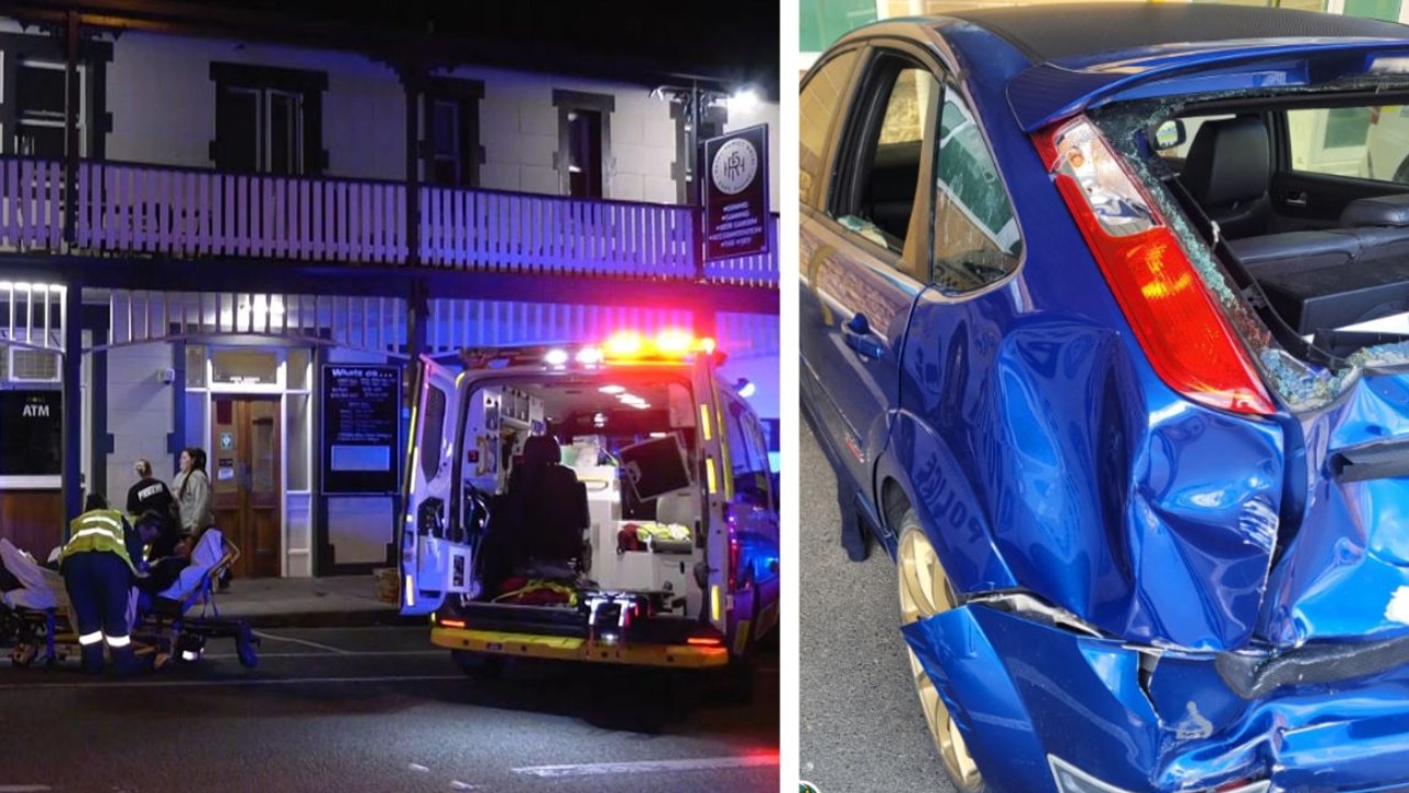 WATCH: Man fighting for life after car ploughs into group outside pub