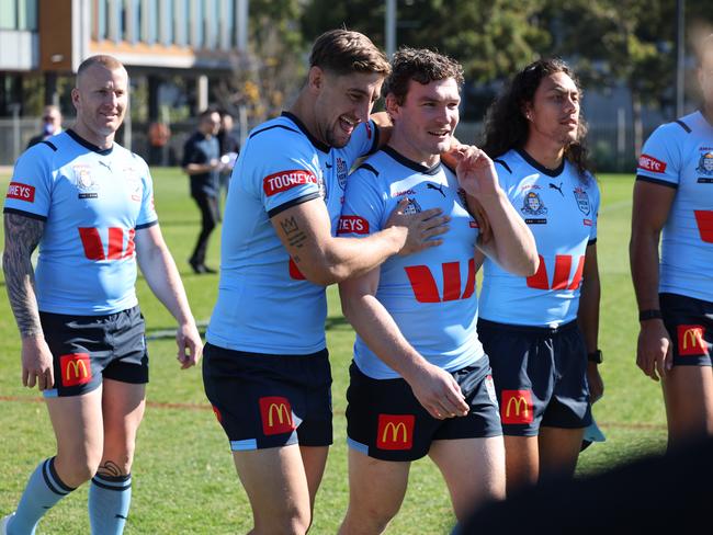 Temora boys Zac Lomax and Liam Martin together in NSW Blues camp. Picture: Rohan Kelly