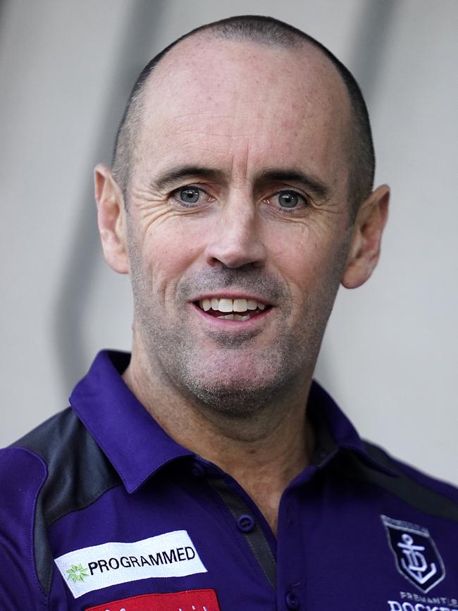 As is Freo boss Simon Garlick. Picture: AAP Image/Dave Hunt