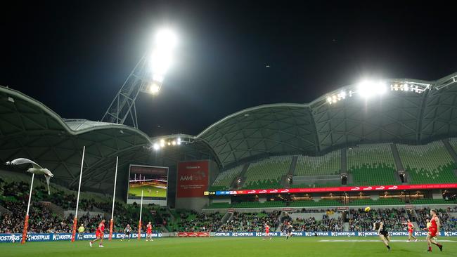 There were plenty of vacant seats at AAMI Park. Pic: Getty Images