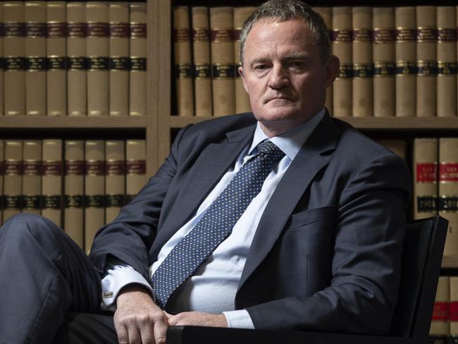 CANBERRA, AUSTRALIA - MAY 18: Stephen Whybrow in his chambers at Key Chambers law firm in Canberra. Picture: NCA NewsWire / Martin Ollman