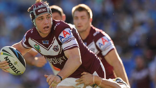 Jamie Buhrer of the Sea Eagles in action.