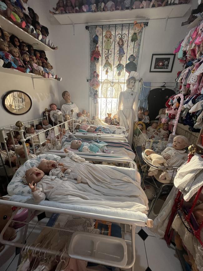 Silvia Heszterenyiova Sullivan is the owner of the dolls and the creator of many of them.