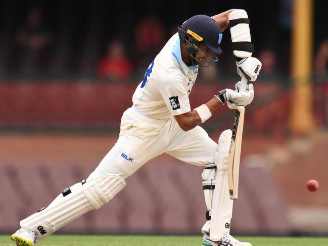 Jason Sangha in Sheffield Shield action for NSW. Picture: AAP