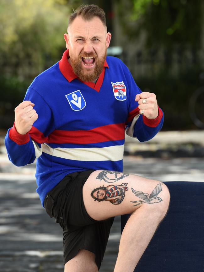 Ben Michell is a diehard Western Bulldogs fan.