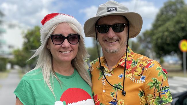 A couple enjoying Christmas Day at Cotton Tree. Photo: Asa Andersen.