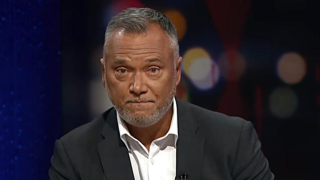 ABC Q+A host Stan Grant on his final show on Monday, May 22, before taking indefinite leave. Picture: ABC