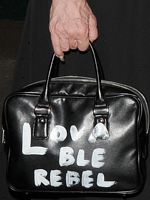 The singer was seen clutching a Commes des Garcons handbag. Picture: Backgrid